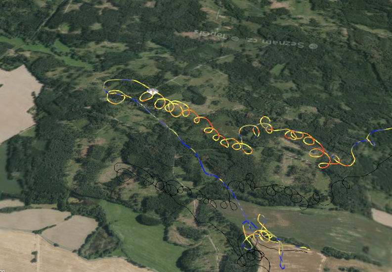 Poslední bublina se kterou jsem se mohl zvednout.