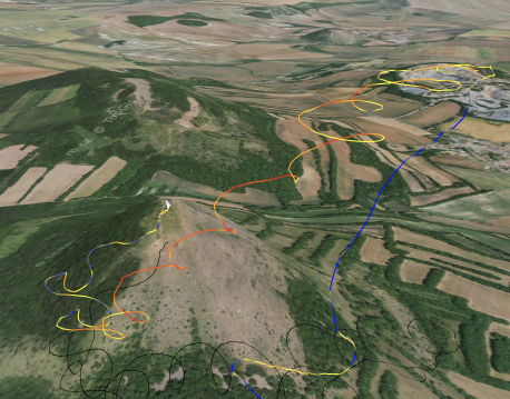 Klesák po straně stoupáku